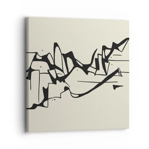 Lærredstryk - Billede på lærred - Måske et landskab - 30x30 cm