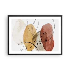 Plakat i sort ramme - Som lys, klar luft - 70x50 cm