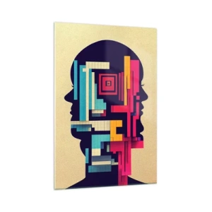 Billede på glas - Nye slips - 70x100 cm