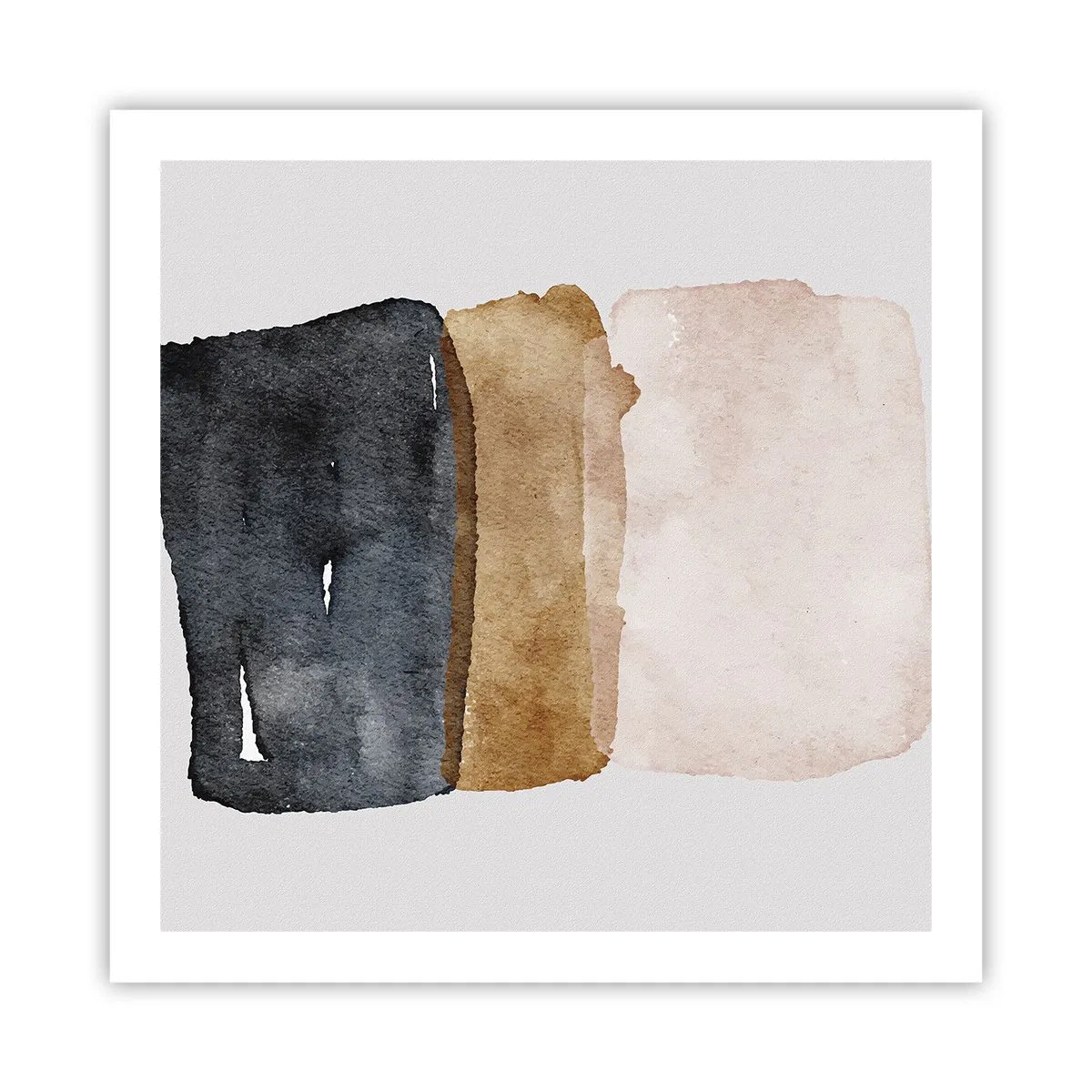 Plakat - Sammensætning af jordfarver - 60x60 cm