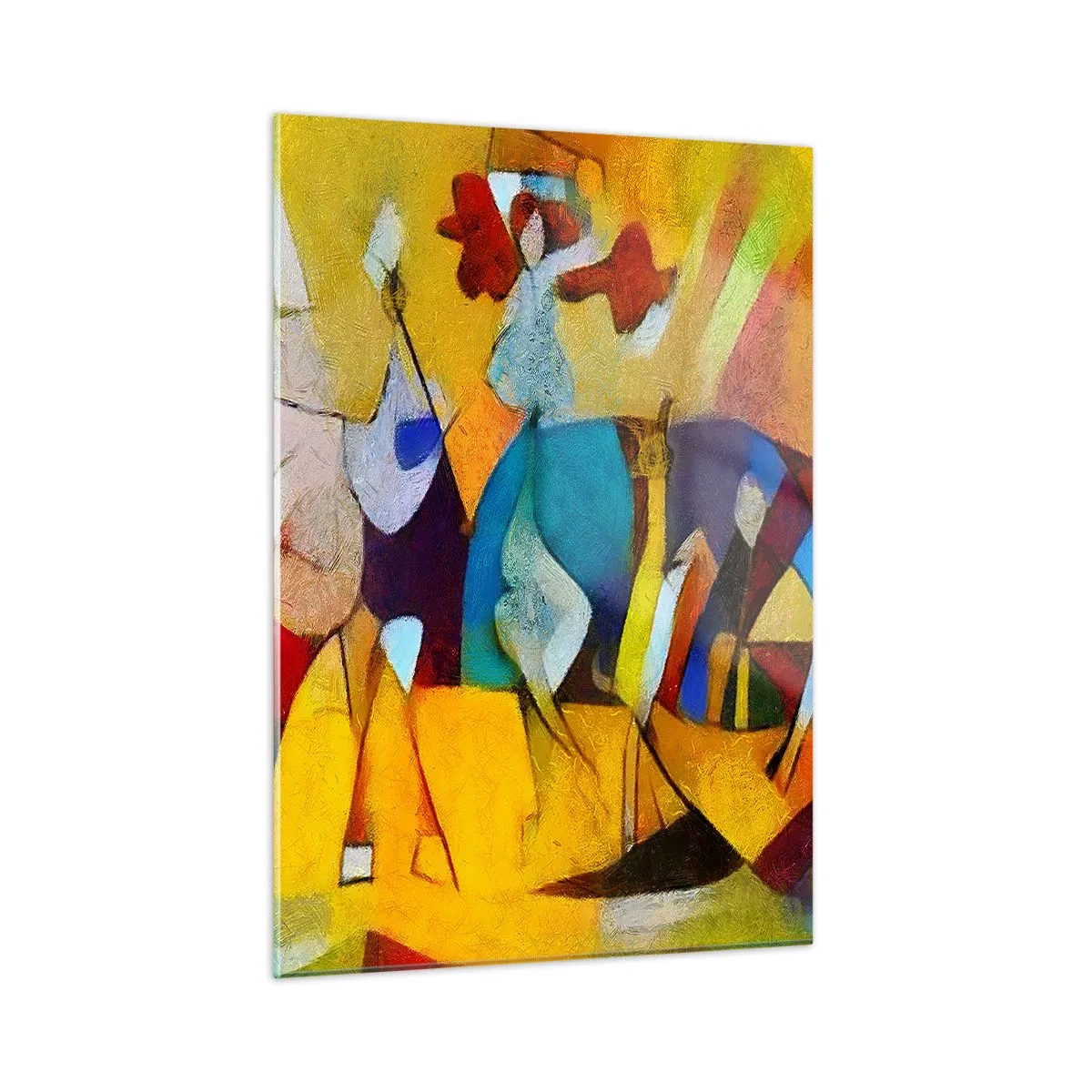 Billede på glas - Sol - liv - glæde - 50x70 cm