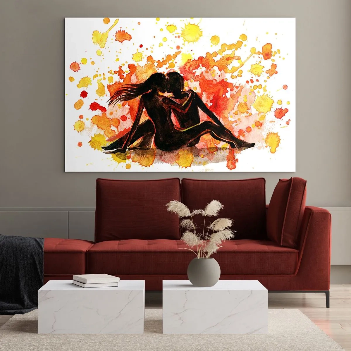 Billede på glas - Og der var lys - 120x80 cm