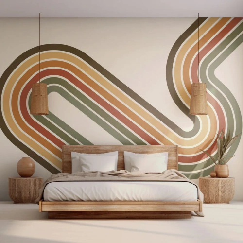Fototapet på mål Premium Sand - Zigzag til destinationen - Abstraktion, Stykke, Moderne mønster
