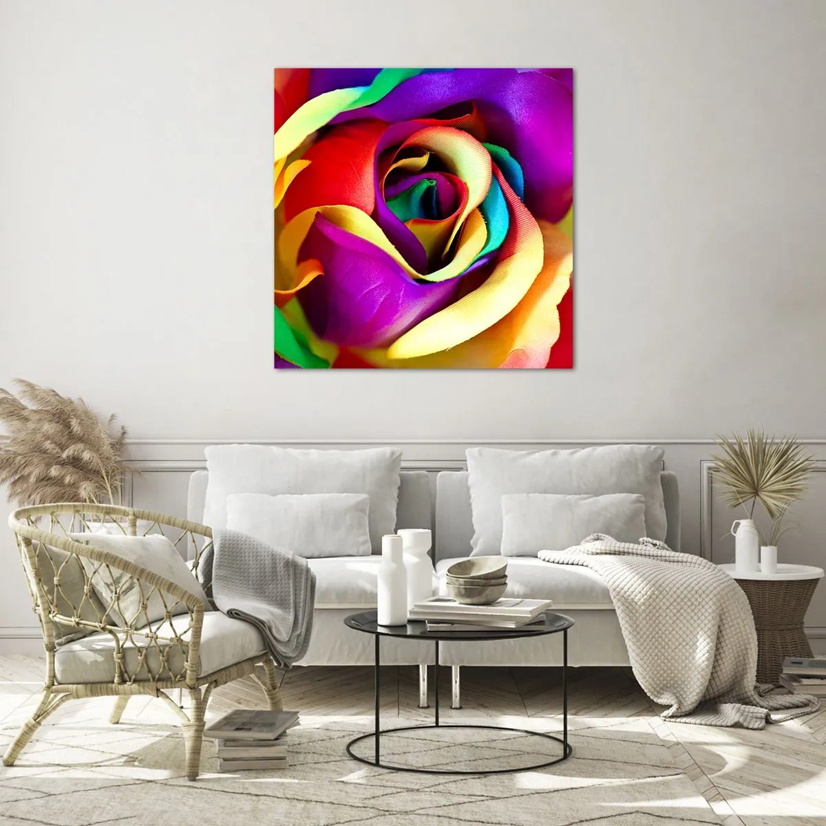 Billede på glas - Dette er umuligt - 70x70 cm