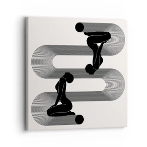Lærredstryk - Billede på lærred - Sensuel symmetri - 30x30 cm