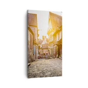 Lærredstryk - Billede på lærred - Byens hvide spøgelse - 45x80 cm