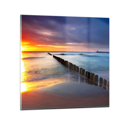 Billede på glas - Lyt til stilheden - 40x40 cm