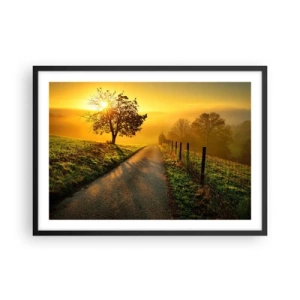 Plakat i sort ramme - Kære eftermiddag - 70x50 cm