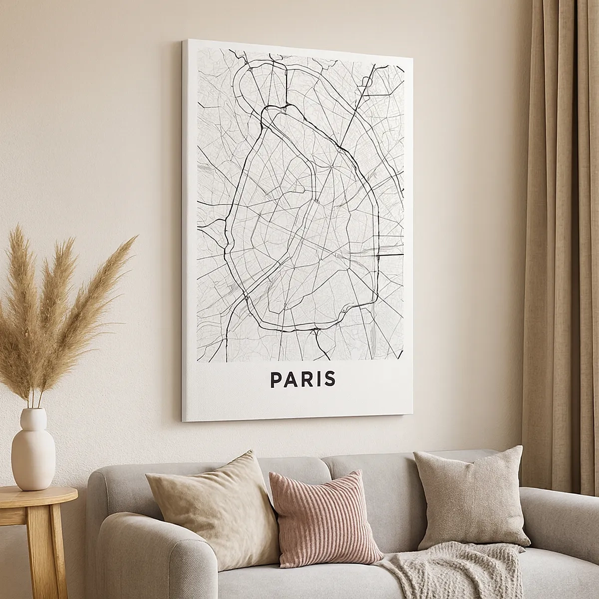 Lærredstryk - Billede på lærred - Paris' blomst - 50x70 cm