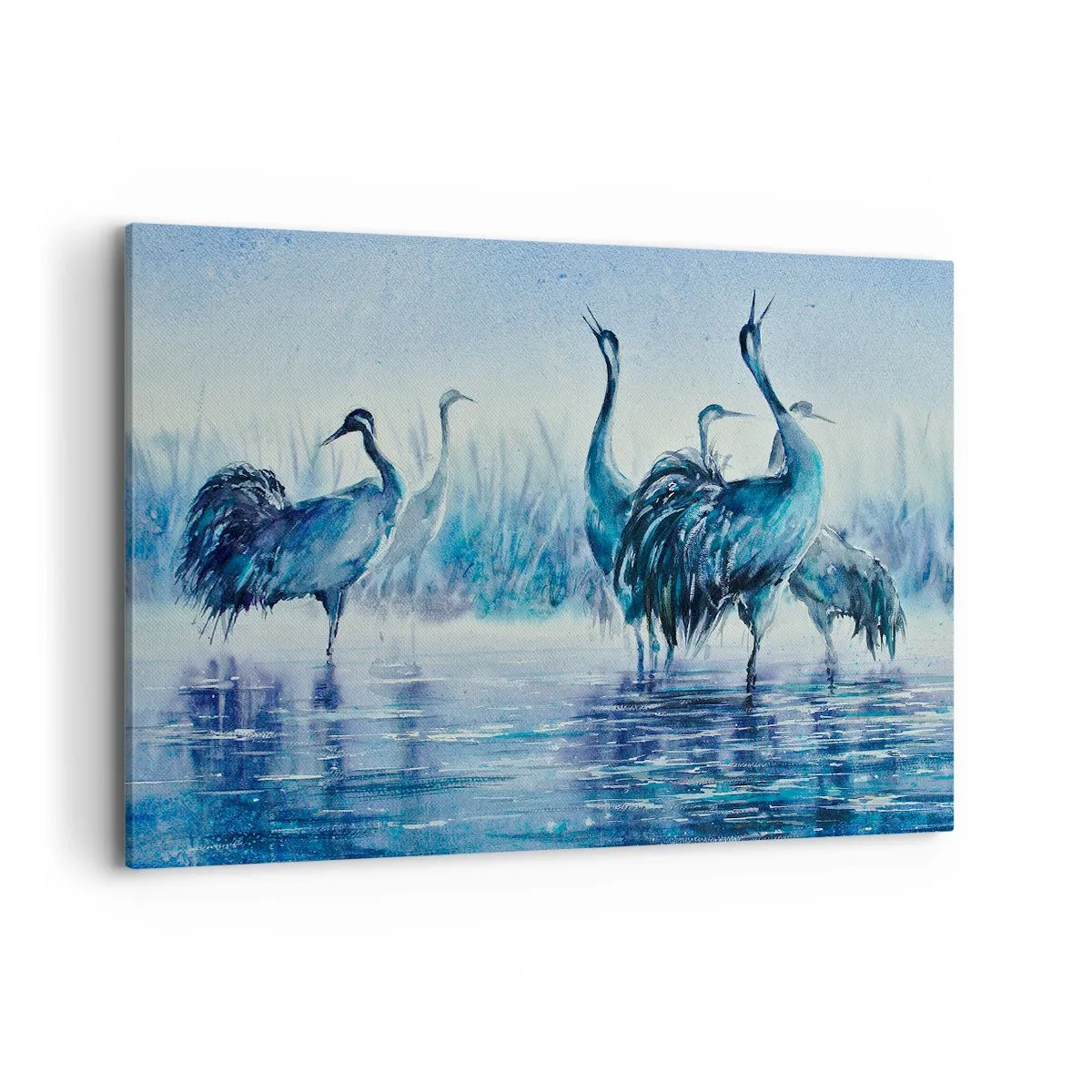 Lærredstryk - Billede på lærred - Morgenmøde - 120x80 cm