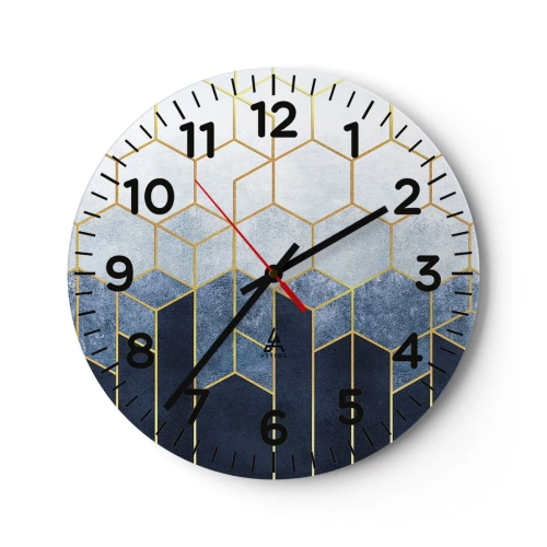 Vægur, Uret - Komposition i synkoperet rytme - 30x30 cm