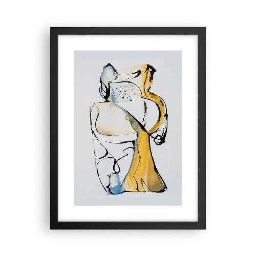 Plakat i sort ramme - Abstraktion af glas - 30x40 cm