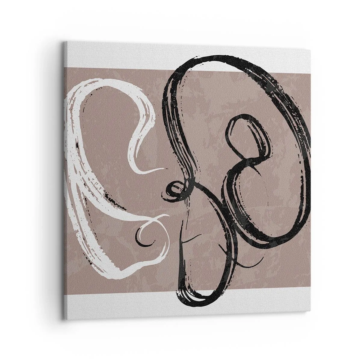 Lærredstryk - Billede på lærred - Komposition - en søgen efter fuldstændighed - 50x50 cm