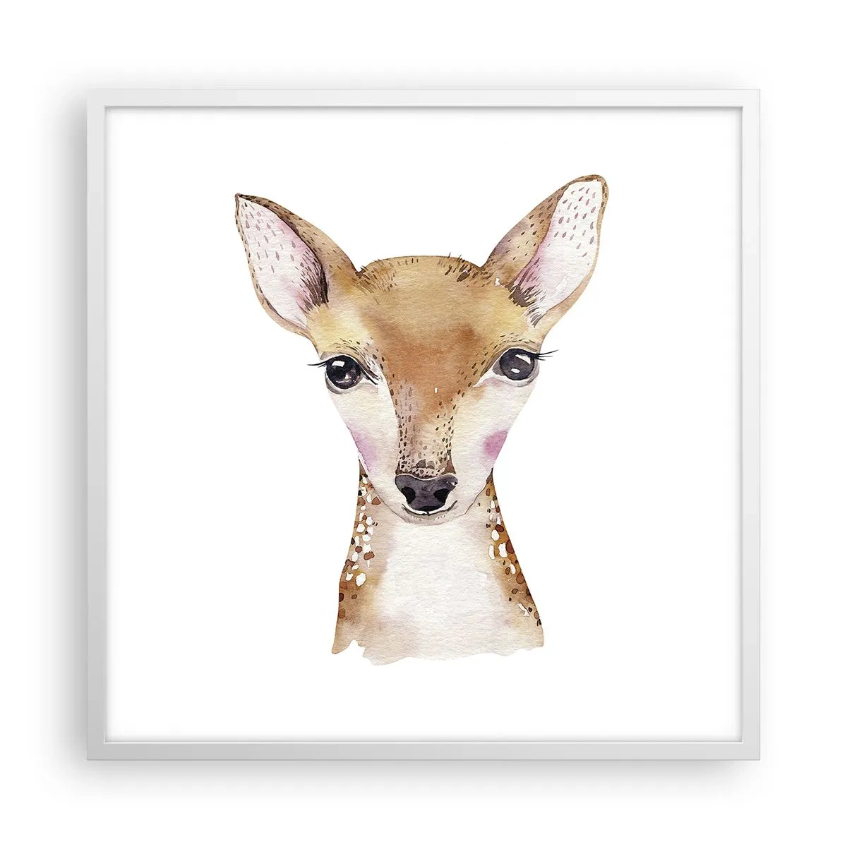 Plakat i hvid ramme - Uskyldighedens natur - 60x60 cm