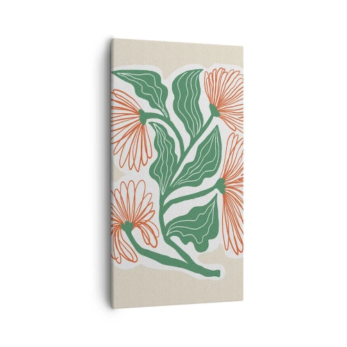 Lærredstryk - Billede på lærred - Folkeligt og moderne - 55x100 cm