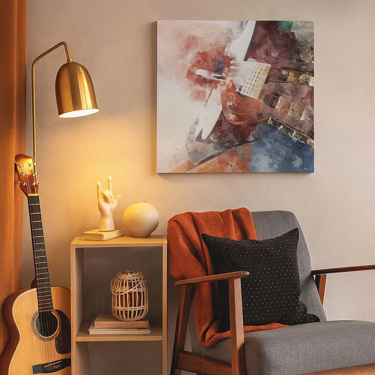 Lærredstryk - Billede på lærred - Og hvad synes du? - 30x30 cm