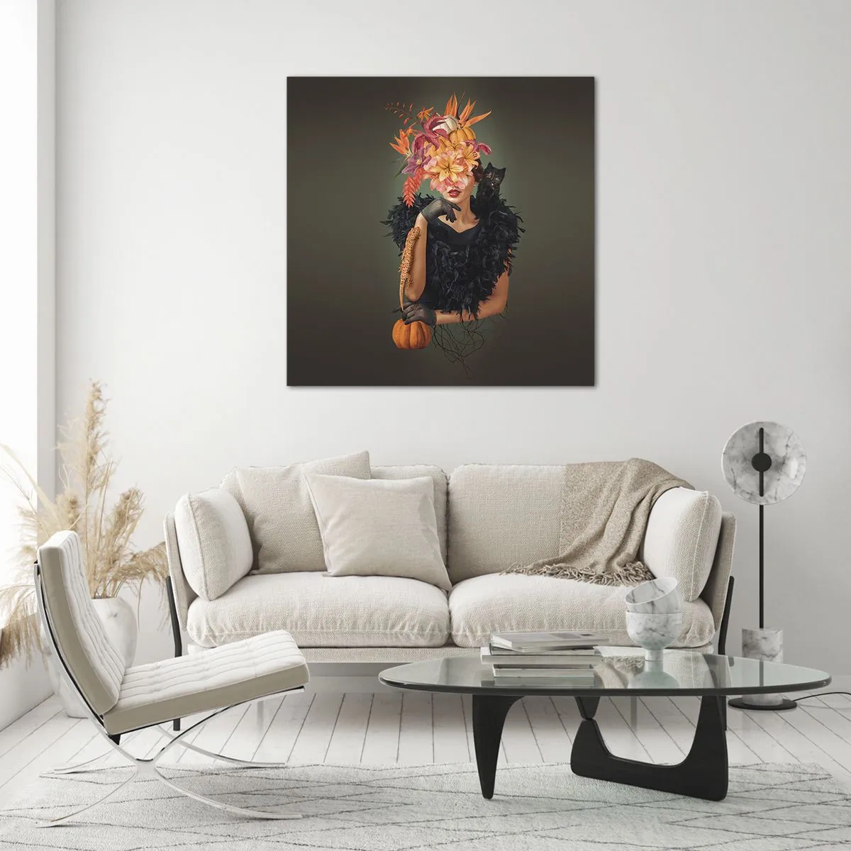 Billede på glas - Heksens fortryllelse - 70x70 cm