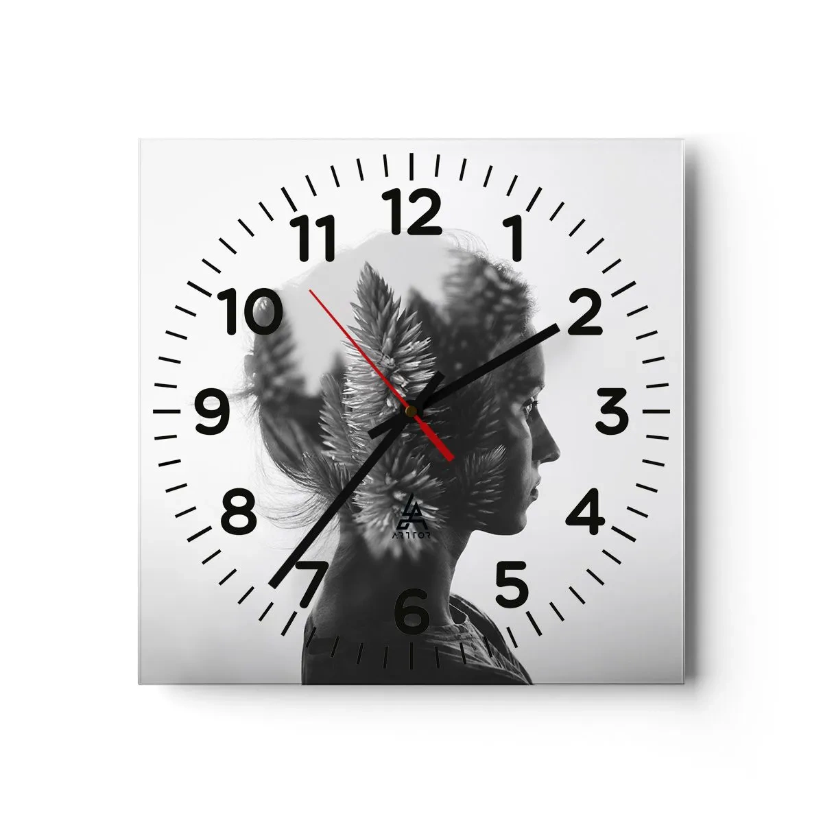 Vægur, Uret - Dame af fyrreskoven - 40x40 cm