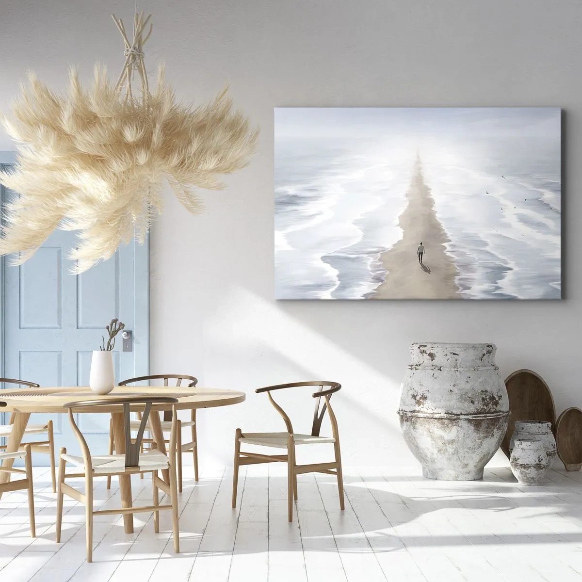 Lærredstryk - Billede på lærred - Lys fremtid - 100x70 cm
