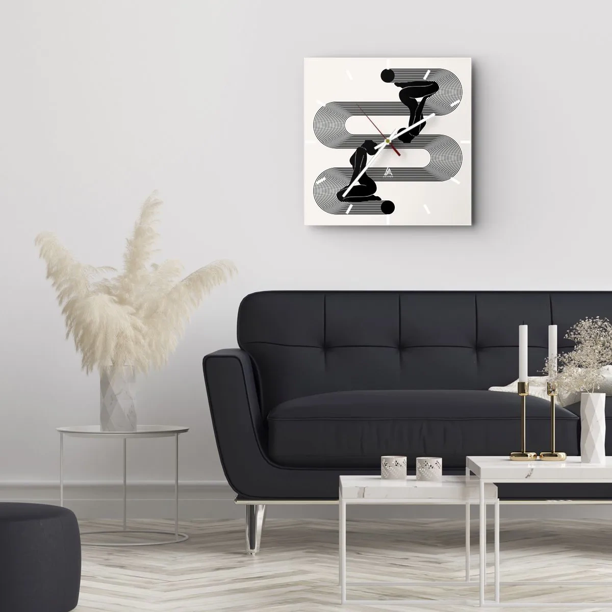 Vægur, Uret - Sensuel symmetri - 40x40 cm