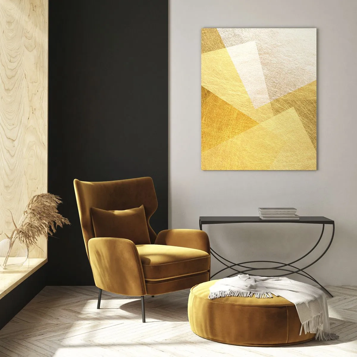 Billede på glas - Geometriens vejr - 50x70 cm