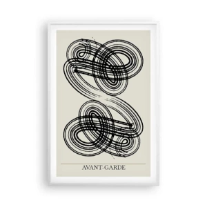 Plakat i hvid ramme - Det kom ud spontant - 61x91 cm