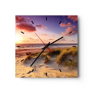 Vægur, Uret - Luften dufter allerede af sommer - 40x40 cm