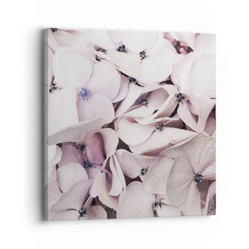 Lærredstryk - Billede på lærred - I en flod af blomster - 30x30 cm