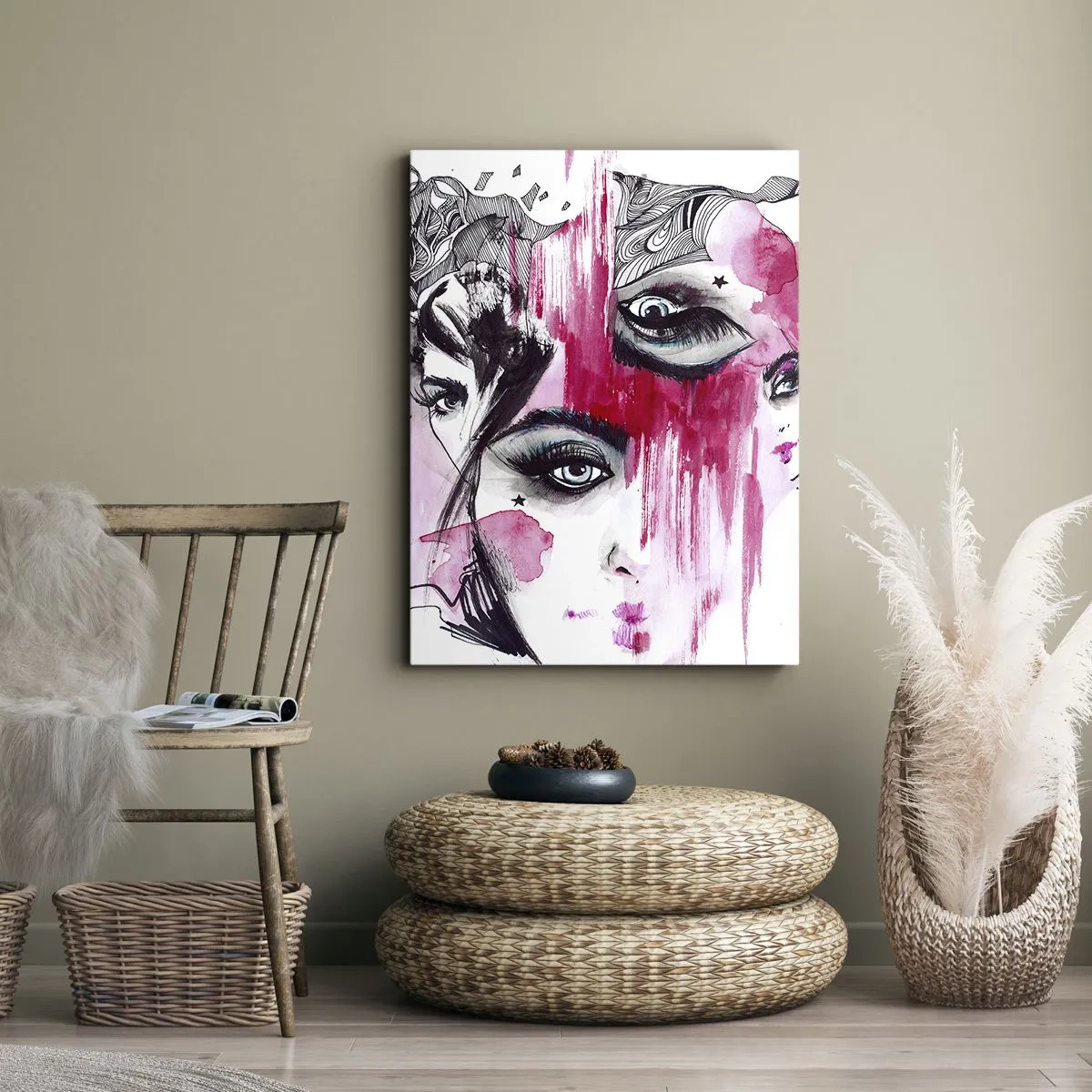 Lærredstryk - Billede på lærred - , - 50x70 cm
