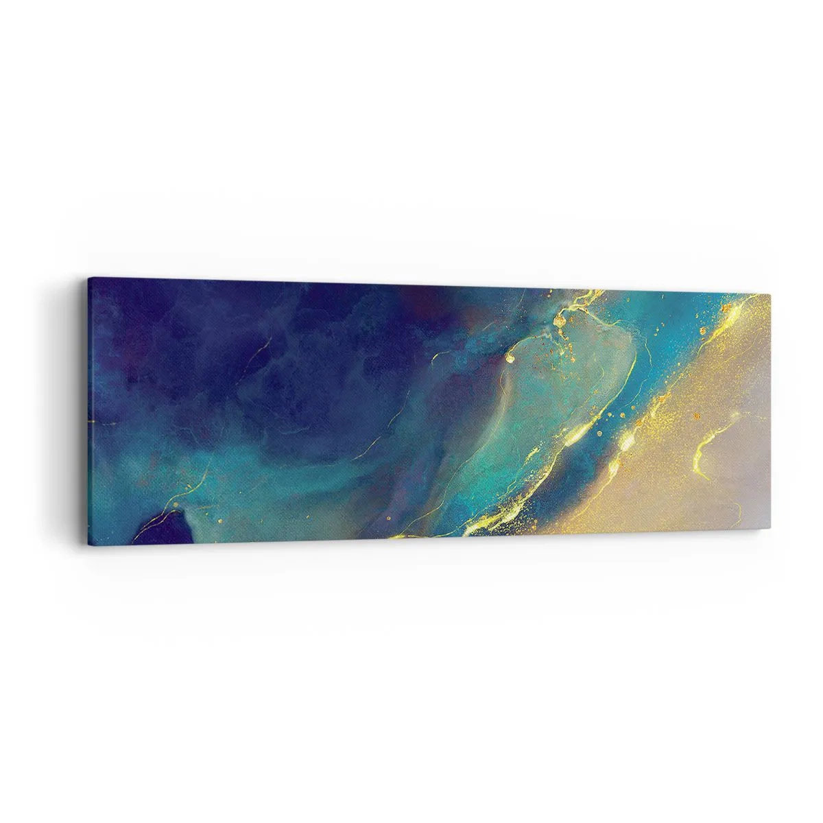 Lærredstryk - Billede på lærred - Gylden marsk - 90x30 cm