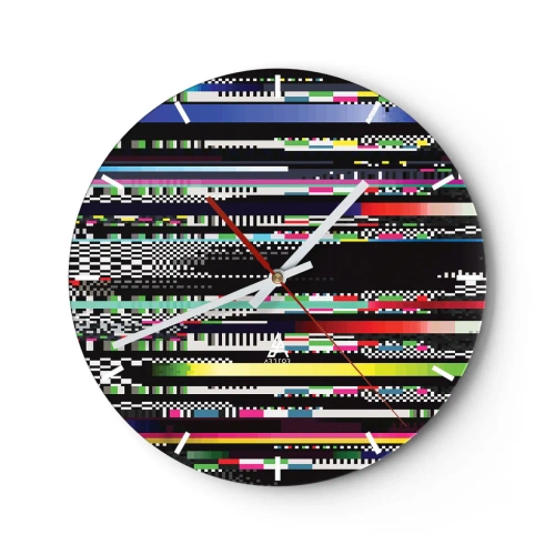 Vægur, Uret - Det kontrollerede billede af virkeligheden - 40x40 cm