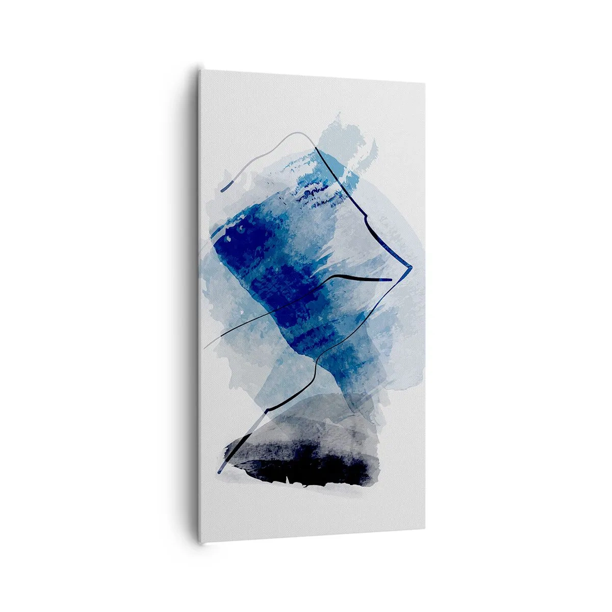 Lærredstryk - Billede på lærred - Isbjerg - 65x120 cm