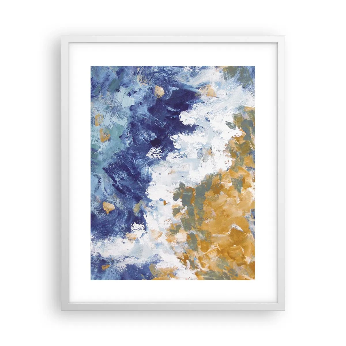 Plakat i hvid ramme - Elementernes dans - 40x50 cm