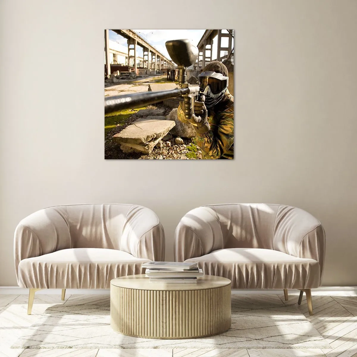 Billede på glas - Og du kan blive en helt - 30x30 cm