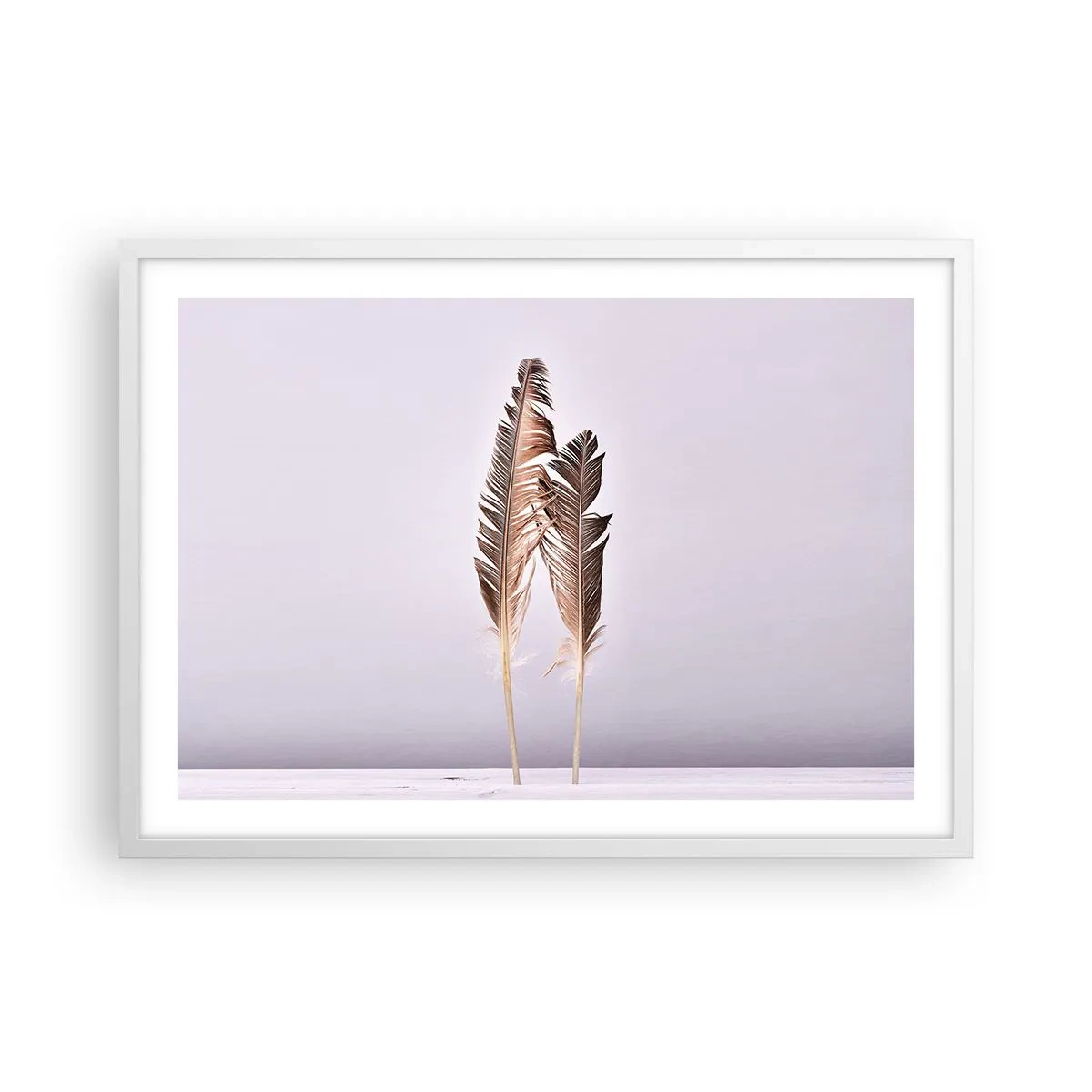 Plakat i hvid ramme - Mod intetheden - 70x50 cm