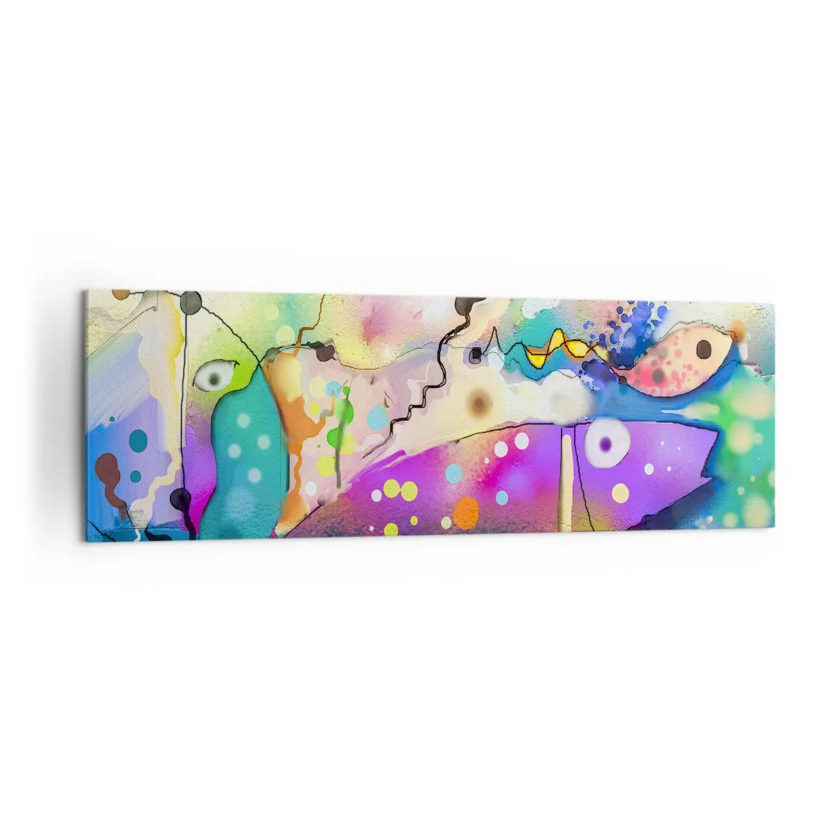 Lærredstryk - Billede på lærred - Ingen ord! - 160x50 cm
