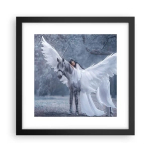 Plakat i sort ramme - Inspireret øjeblik - 30x30 cm