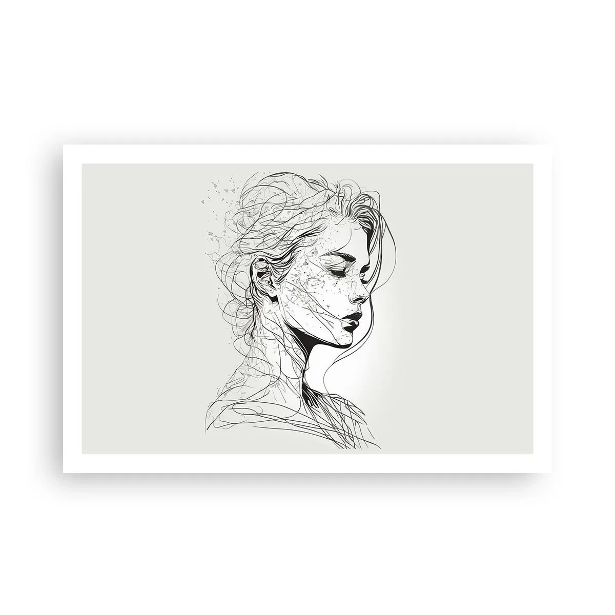 Plakat - Portræt i drømmeri - 91x61 cm