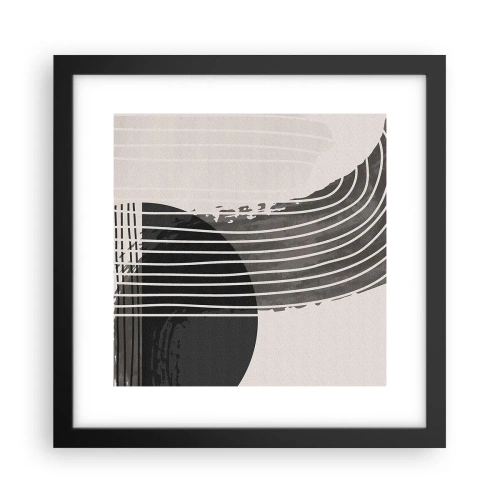 Plakat i sort ramme - Derhen og tilbage - 30x30 cm