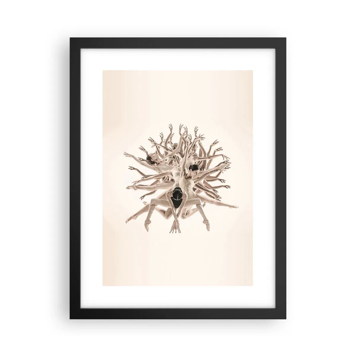 Plakat i sort ramme - Blomstrende i dans - 30x40 cm