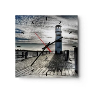 Vægur, Uret - Søfolk, jeg ser frem til at se jer - 40x40 cm