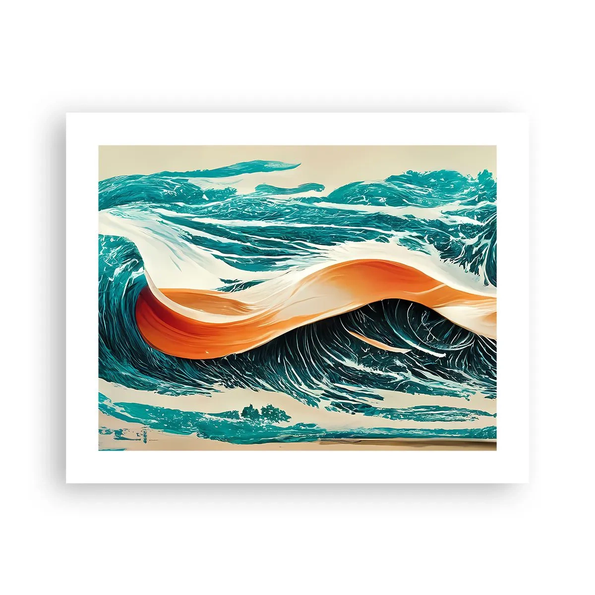 Plakat - Surferens drøm - 50x40 cm