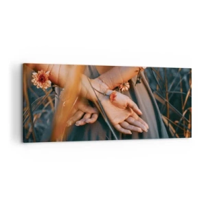 Lærredstryk - Billede på lærred - Forbundet med naturen - 120x50 cm