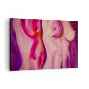 Lærredstryk - Billede på lærred - En ode til kvindelighed - 120x80 cm