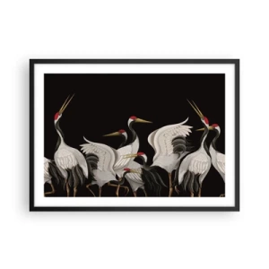 Plakat i sort ramme - Fugle anliggender - 70x50 cm