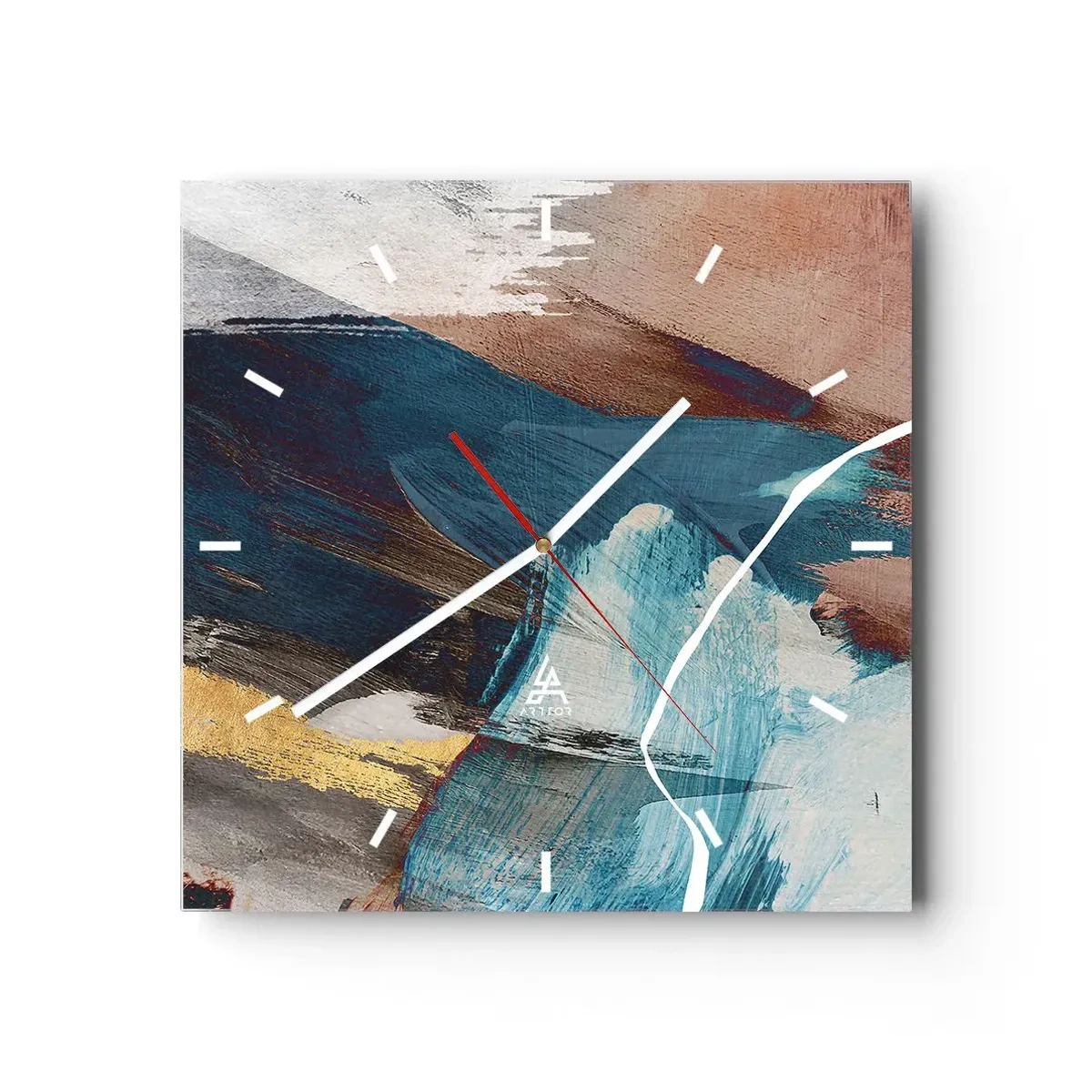 Vægur, Uret - Med flair og energi - 40x40 cm