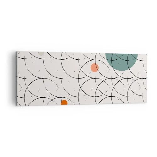 Lærredstryk - Billede på lærred - I popkunstens ånd - 140x50 cm