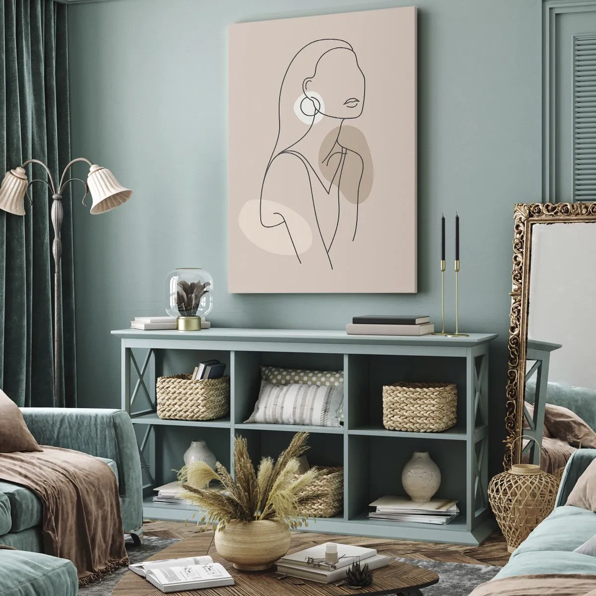 Lærredstryk - Billede på lærred - Et ikon for pigelivet - 55x100 cm