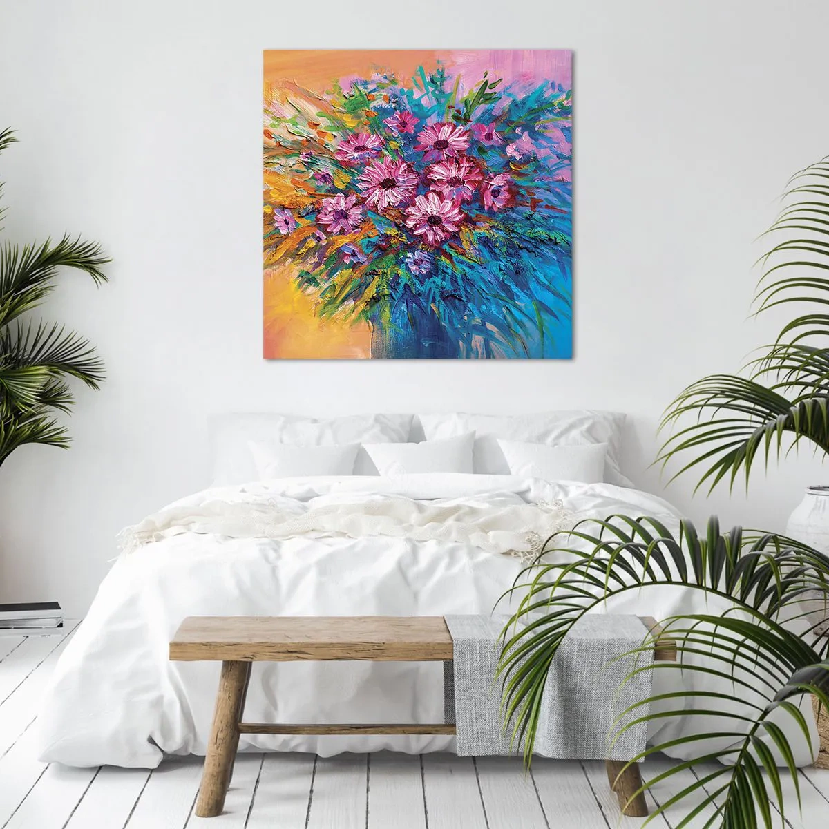 Lærredstryk - Billede på lærred - Livets energi - 30x30 cm