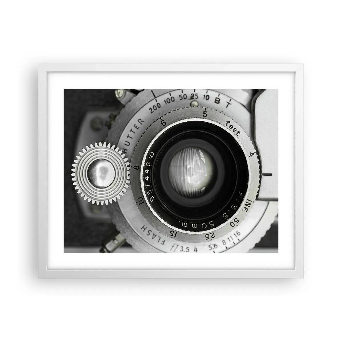 Plakat i hvid ramme - Historien om Hollywood - 50x40 cm